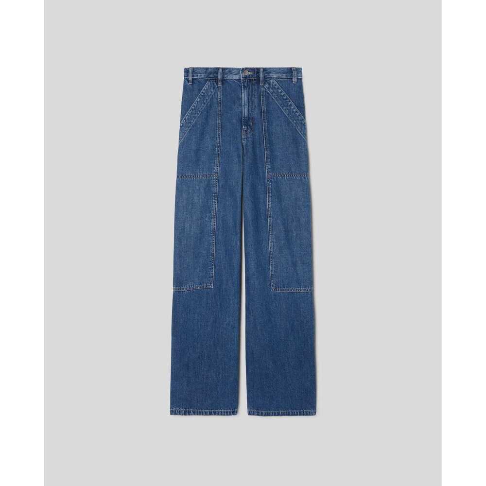 Everlane Women's Carpenter Jean in Medium Blue, Size 28, Cotton/Denim